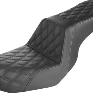 Step-Up Seat - Full Lattice Stitch - Black - Dyna