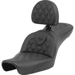 Roadsofa™ Seat - Lattice Stitch - with Backrest - FXD '96-'03