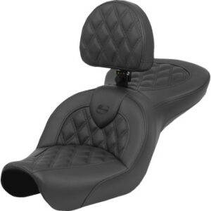 Roadsofa™ Seat - Lattice Stitch - with Backrest - FXD '04-'05