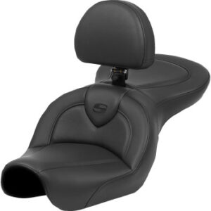 Roadsofa™ Seat - Black Stitch - with Backrest - FXD '04-'05