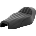Knuckle Solo Seat - Ribbed - Black