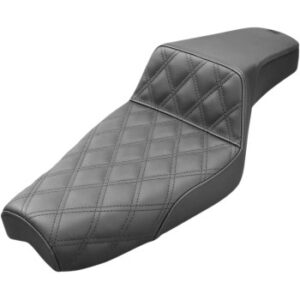 Step-Up Seat - Front Lattice Stitch - Black - XL