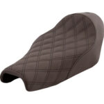 Renegade Solo Seat - Lattice Stitched - Brown - XL '04-'20