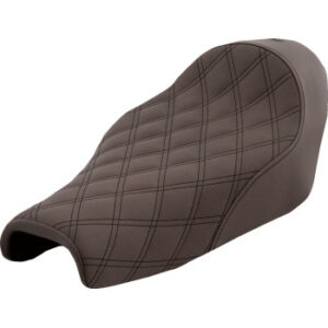 Renegade Solo Seat - Lattice Stitched - Brown - XL '04-'20