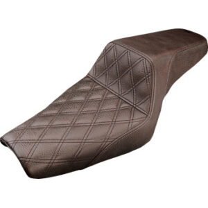 Step-Up Seat - Front Lattice Stitch - Brown - XL