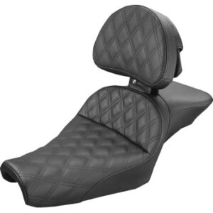 Explorer Seat - With Backrest - Lattice Stitched - Black - XL '04-'22