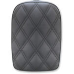 Detachable Pillion Pad - Lattice Stitched - Black
