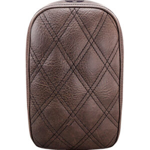 Detachable Pillion Pad - Lattice Stitched - Brown