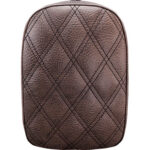 Detachable Pillion Pad - Lattice Stitched - Brown