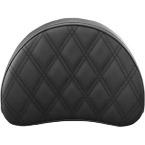 Sissy Bar Pad - Lattice Stitched - Black