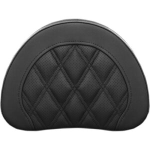 Sissy Bar Pad - Lattice Stitched - Black