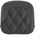 Tall Sissy Bar Pad - RoadSofa™ - Lattice Stitch - Black - FL '99-'23