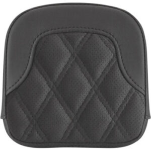 Tall Sissy Bar Pad - RoadSofa™ - Lattice Stitch - Black - FL '99-'23