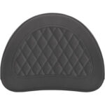 Sissy Bar Pad - Lattice Stitched - Black