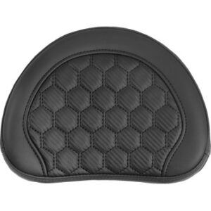 RoadSofa™ Sissy Bar Pad - Honeycomb - Black Stitching