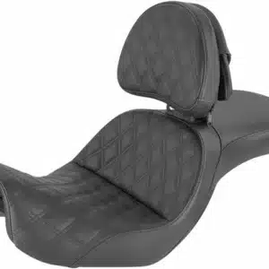 Explorer Seat - With Backrest - Lattice Stitched - Black - FXD