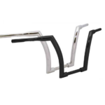 Handlebar 16" Rise and 1.5" outside diameter - Chrome or Black Fits: > 1.25" riser clamp