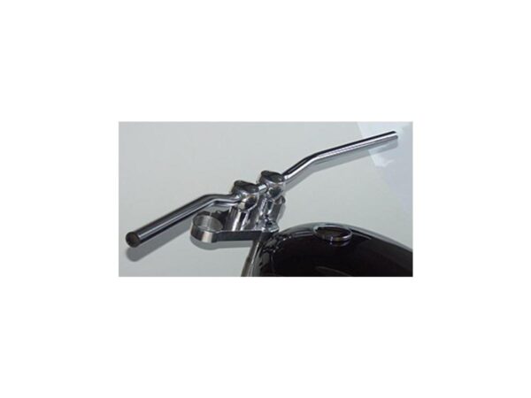 Street Bar Handlebar Width: 850 mm Dimpled Chrome Steel Throttle Cables