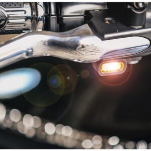 Stripe LED Blinker Aluminium Polished Light Smoke LED