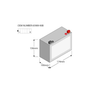 Battery YB16HLACX Battery Dry Charged without Acid Lead Acid