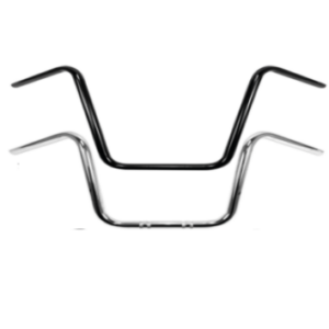 1" Handlebars Ape Hanger 9" black or chrome Fits:> 1 inch handlebar clamp