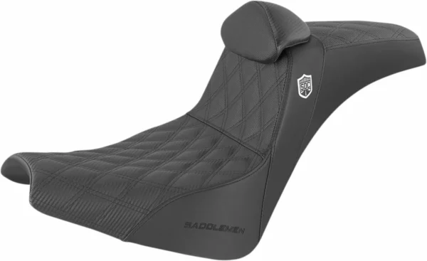Sdc performance grip seat with backrest fits:> m8 softail fxbb/fxst
