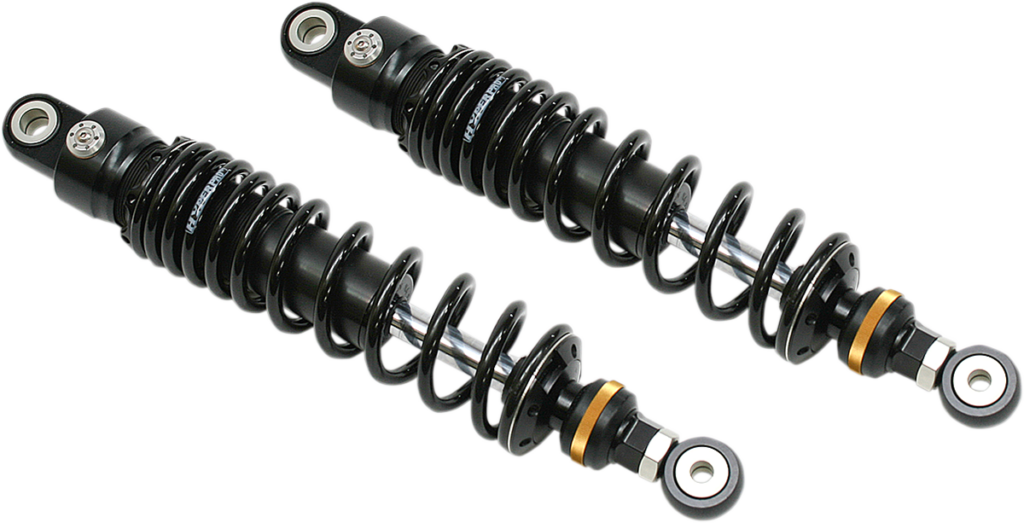 360 Series Twin Emulsion Shocks 12 inch Black  Fits:> 85‐21 Touring