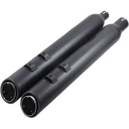 909 Uppercut Slip-On Mufflers Chrome or Black - Fits:> 95-16 FLHT/​FLHR/​FLHX/​FLTR