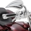 Deep cut comfort grips chrome 1" throttle by wire