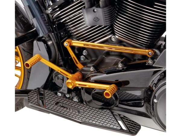 Speedliner Brake and Shift Arm Control Kit with Heel/Toe Shifters Gold Anodized