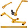 Arlen ness speedliner brake and shift arm control kit with solo toe shifter gold anodized 2