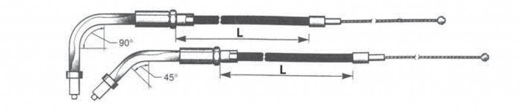 Barnett handlebars throttle & idle cable v-rod 1 Barnett handlebars throttle & idle cable v-rod