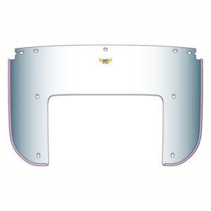 Beaded 7-bolt lower window. Fits: > 60-84 FL