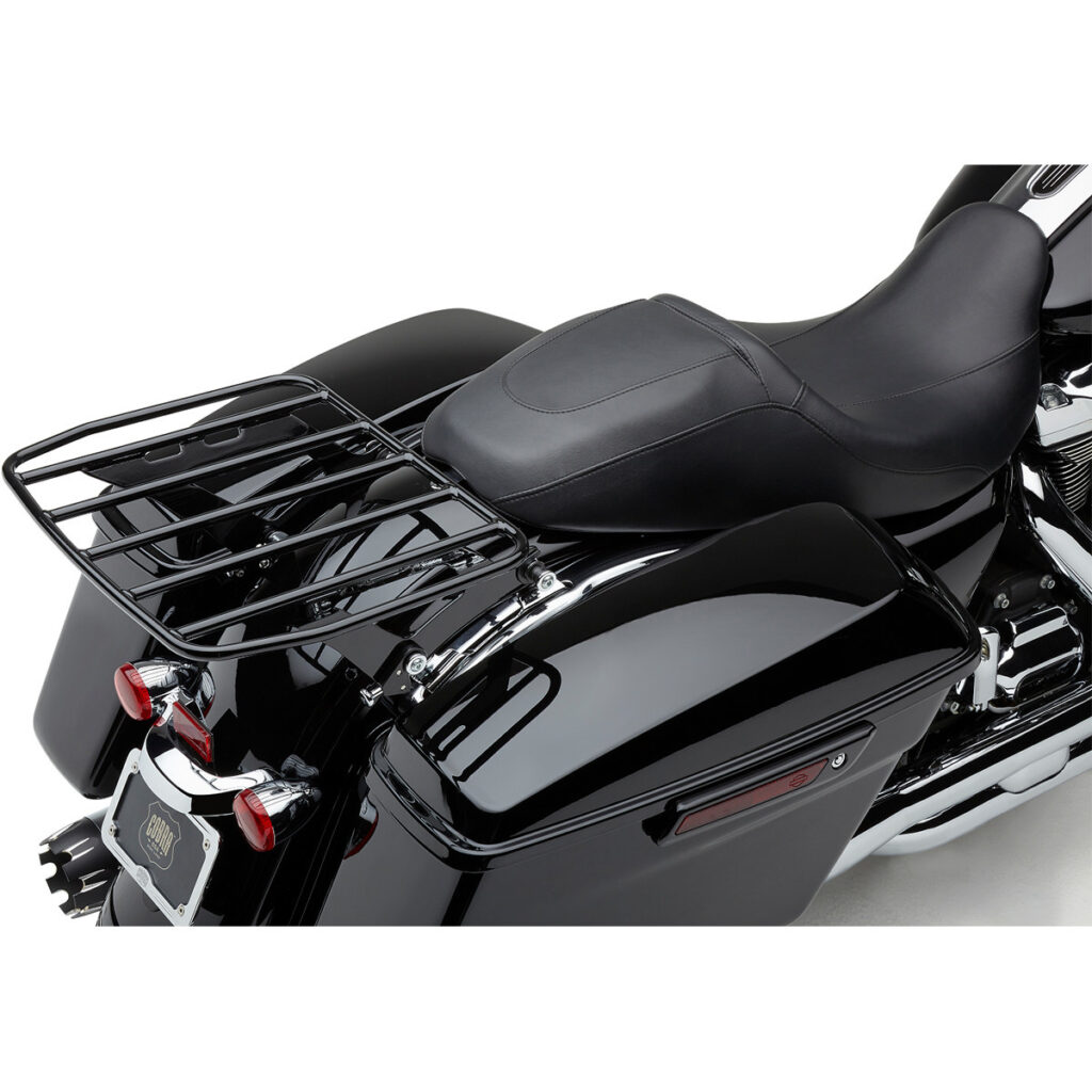 Big Ass® Detachable Luggage Rack black or chrome Fits: >09‐23 FLH/​FLT