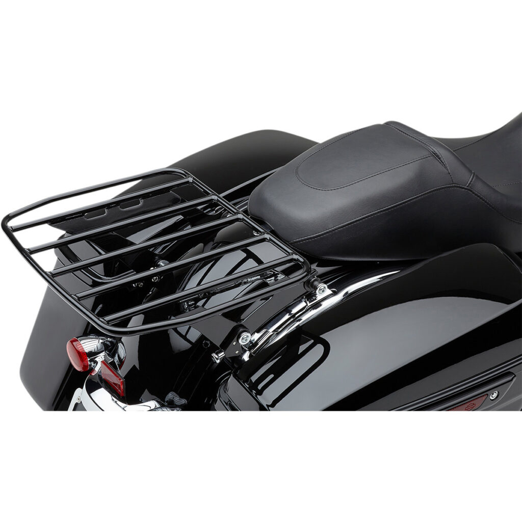 Big Ass® Detachable Luggage Rack black or chrome Fits: > 97-08 FLH/​FLT