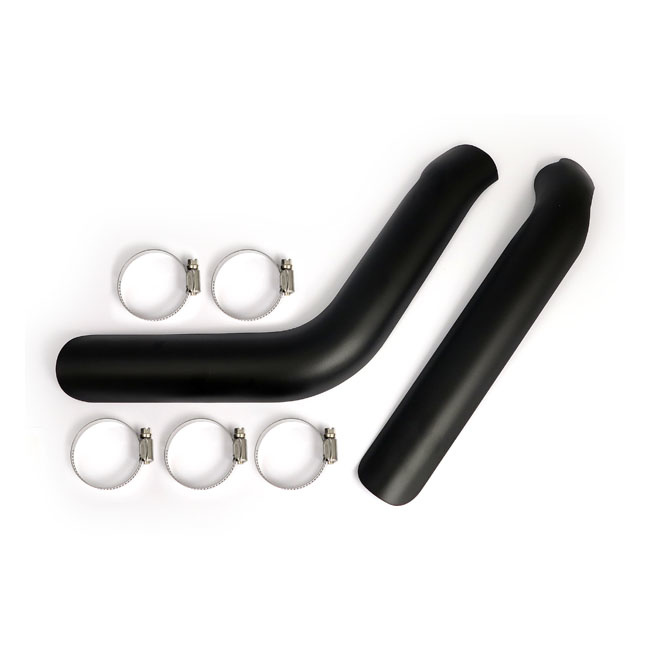 Big Twin plain heat shield set black or chrome Fits: > 84-09 Softail