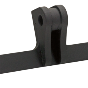 Black bottom mount head light bracket for Burly Brand Outlaw and Café Sport fairings on 2018 to present FXFB Fat Bob Softail