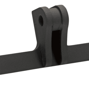 Black bottom mount head light bracket for Burly Touring Sport and Tall Touring Sport fairings on 2018 to present FXFB Fat Bob Softail