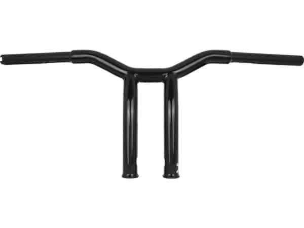 10" Dominator Raked Bar Bar 4-Hole Gloss Black 1 1/4"