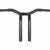 12" dominator raked bar bar 4-hole gloss black 1 1/4"