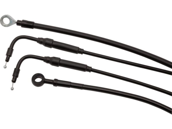 13" Bagger Bar Cable Kit Black Vinyl ABS