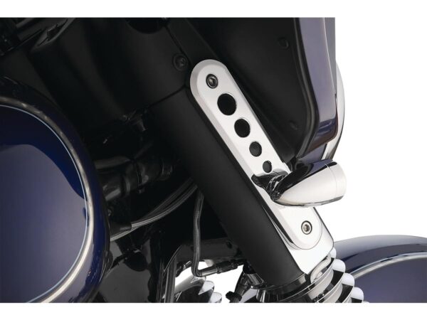 Fork Turn Signal Bracket for Touring Chrome