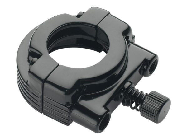 Throttle Clamp Set Black 1" Dual Cable