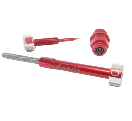 Carburetor adjusting cv 40/44mm - red anodized fits: > 90-06 bigtwin, 88-06 xl with cv carburetor 1 Carburetor adjusting cv 40/44mm - red anodized fits: > 90-06 bigtwin