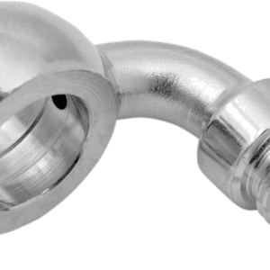 Chrome Steel 12 mm Banjo 90 degrees
