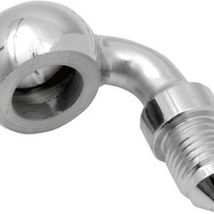 Chrome Steel 3/8" Banjo 90 degrees