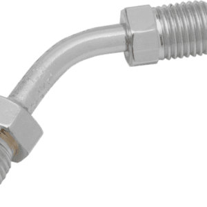 Chrome Steel  Fitting extended 3/8"-24 SAE Male