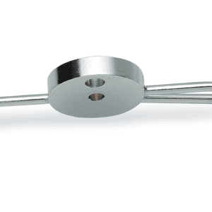 Chrome Steel Front Brake Tee with Fittings for Narrow Glide Dual-Disc Applications