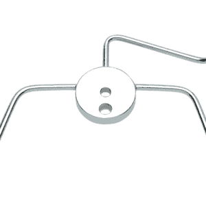 Chrome Steel Front Brake Tee with Fittings for Wide Glide Dual-Disc Applications