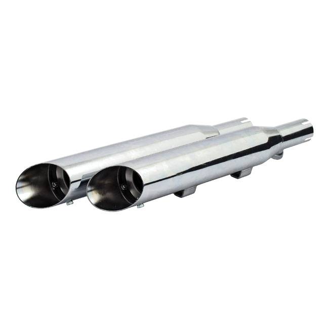 Chrome slash cut slip-on muffler : Fits:> 04-13 Sportster XL